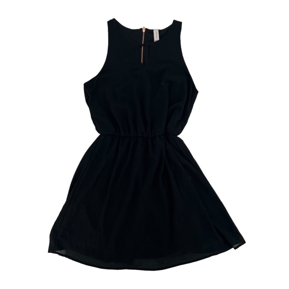 xhilaration Black Sleeveless Cinched Waist Mini Dress Size XS Women’s
